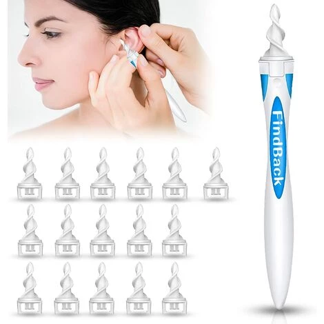 KARTOKNER Nettoyant Oreille,Silicone Spirale Nettoyant Oreilles Avec 16 Têtes De Remplacement,Spirale Cire D'Oreille Nettoyeur,Spirale Kit D'Enlèvement De Cire D'Oreille,pour Enfants Et Adultes 3 KARTOKNER Nettoyant Oreille,Silicone Spirale Nettoyant Oreilles Avec 16 Têtes De Remplacement,Spirale Cire D'Oreille Nettoyeur,Spirale Kit D'Enlèvement De Cire D'Oreille,pour Enfants Et Adultes