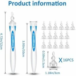 KARTOKNER Nettoyant Oreille,Silicone Spirale Nettoyant Oreilles Avec 16 Têtes De Remplacement,Spirale Cire D'Oreille Nettoyeur,Spirale Kit D'Enlèvement De Cire D'Oreille,pour Enfants Et Adultes 9 KARTOKNER Nettoyant Oreille,Silicone Spirale Nettoyant Oreilles Avec 16 Têtes De Remplacement,Spirale Cire D'Oreille Nettoyeur,Spirale Kit D'Enlèvement De Cire D'Oreille,pour Enfants Et Adultes -Protection auditive et tête Soldes 2022 58748757 3
