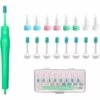 KARTOKNER Nettoyant Oreille,Q Grips Nettoyant Oreilles,Kit D'Enlèvement De Cire D'Oreille Nettoyeur D'Oreilles Doux Confortable Avec 8 Embouts En Silicone Et 9 Embouts De Brosse De Remplacement Lavables - Vert -Protection auditive et tête Soldes 2022 58749329 1
