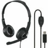 Hama Casque Micro De Bureau Pour PC HS-USB250, Stéréo, Noir (00139928) -Protection auditive et tête Soldes 2022 59403382 1