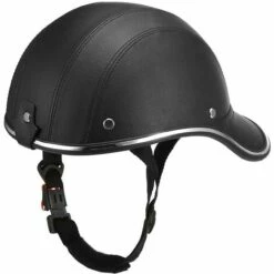 Kueatily Vélo Demi-casque Casquette De Baseball Casque De Vélo Dégagement Rapide Boucle Casquette Casque Abs Cuir Cyclisme Casque De Sécurité Pour Hommes Adultes Femmes Adolescents Noir -Protection auditive et tête Soldes 2022 59498781 3