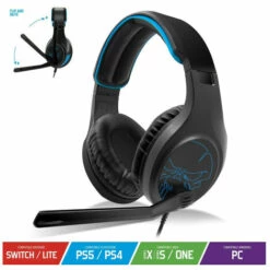 Casque Gaming Filaire Spirit Of Gamer Elite H20 Noir Et Bleu