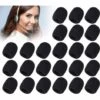 GALOZZOIT 24 Pièces Housse De Protection En Mousse Pour Microphone Housse De Microphone En Mousse Écran Pop Microphone Pare-Brise Casque Protection De Microphone Housse De Microphone En Mousse, Taille Mini, Noir -Protection auditive et tête Soldes 2022 59853404 1
