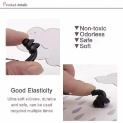 DENUOTOP Bouchons D'oreille Suppression Du Bruit Corded Spirale Corde Bouchons D'oreille étanche Réutilisable Souple En Silicone Bouchons D'oreilles Haute Fidélité Sonore De Protection Sécurité Bouchons D'oreilles -Protection auditive et tête Soldes 2022 60006951 4
