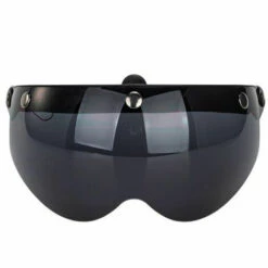 Outillage Visière De Casque De Moto Universelle Coupe-vent à 3 Boutons-pression Avant Visière Rabattable Lentille De Pare-vent Pour Lunettes De Soleil De Casque De Moto - Le Noir LangRay