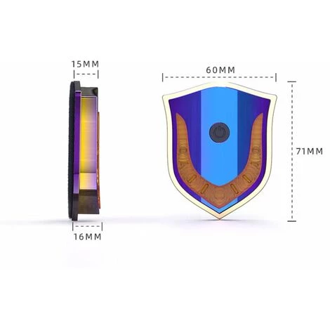 Outillage Vélo Lumière Nuit Cyclisme Voyant D'avertissement Vélo Casque Lumière Lampe USB Rechargeable Extérieur Casque Lumière 6 Modes - Bleu Dégradé LangRay 4 Outillage Vélo Lumière Nuit Cyclisme Voyant D'avertissement Vélo Casque Lumière Lampe USB Rechargeable Extérieur Casque Lumière 6 Modes - Bleu Dégradé LangRay – Image 2