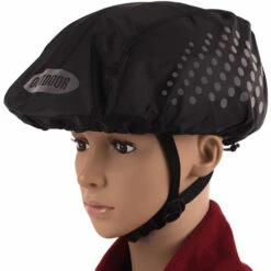 HIASDFLS Housse De Casque De Vélo Haute Visibilité Imperméable Pour Casque De Vélo Avec Bande Réfléchissante Anti-Poussière Respirante Montagne Route Casque De Vélo Housse De Neige Ride Gear Noir Style 2 -Protection auditive et tête Soldes 2022 60220320 5