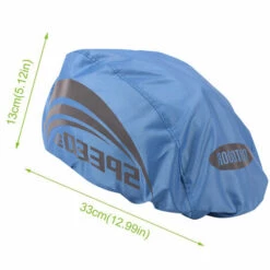HIASDFLS Housse De Casque De Vélo Haute Visibilité Imperméable Pour Casque De Vélo Avec Bande Réfléchissante Anti-Poussière Respirante Montagne Route Casque De Vélo Housse De Neige Ride Gear Bleu Style 1 -Protection auditive et tête Soldes 2022 60220397 3