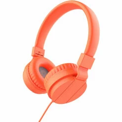 CATHERINE Casque Micro PC Avec Bouton De Muet, Contrôle Du Volume, Idéal Pour Réunion,, Télétravail, Bureau, Centre D'Appels, Skype, Zoom(orange)