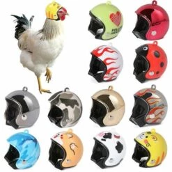 PREMIER Casque De Poulet Petit Casque De Compagnie Oiseau Canard Caille Chapeau Couvre-chef Pet Poulet Casque Oiseaux Casque De Tête Animaux De Compagnie Fournitures 1 Pcs -Protection auditive et tête Soldes 2022 60531636 3