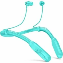 ILOVEMILAN Écouteurs Sans Fil Bluetooth Casque Tour De Cou : Casque De Lecture Ultra-long 100H Avec Microphone | Écouteurs Bluetooth 5.1 Avec Son Stéréo Supérieur | Écouteurs Magnétiques | IPX5 étanche (vert)