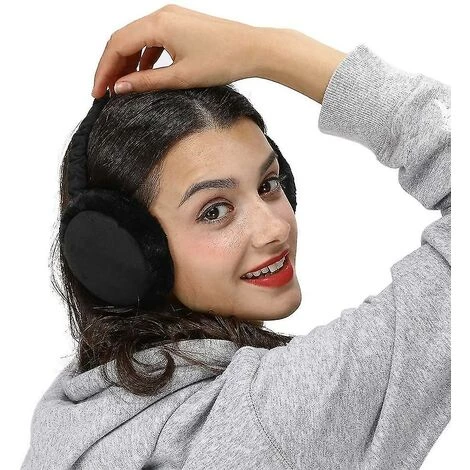 Ensoleillé Cache-oreilles D’hiver Extérieur, Hommesfemmes Fausse Fourrure Pliable Cache-oreilles Chauffe-oreilles Froid 4 Ensoleillé Cache-oreilles D’hiver Extérieur, Hommesfemmes Fausse Fourrure Pliable Cache-oreilles Chauffe-oreilles Froid – Image 2