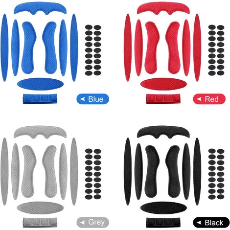 SUPERSELLER Ensemble De Remplacement De Coussinets En Mousse Pour Casque Universel Doublure En éponge Pour Casque - Rouge 7 SUPERSELLER Ensemble De Remplacement De Coussinets En Mousse Pour Casque Universel Doublure En éponge Pour Casque - Rouge – Image 5