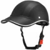 SUPERSELLER Sports De Plein Air Cyclisme Casque De Sécurité Casquette De Baseball Chapeau Pour Moto Vélo Scooter - Le Noir