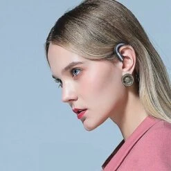 CADEAUX Casque Bluetooth Sans Bouchon D'oreille, Casque Mains Libres Antibruit Avec Crochet D'oreille Sans Fil Avec Microphone Pour Smartphones IPhone Et Android -Protection auditive et tête Soldes 2022 60932558 4