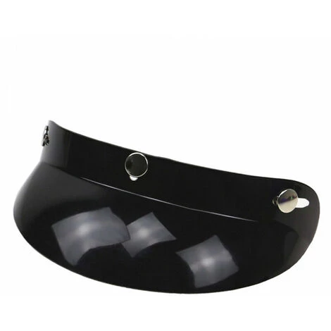 LITZEE Bouclier De Visière Pare-soleil à Visage Ouvert Pour Casque De Moto Noir Universel à 3 Boutons-pression Casques 5 LITZEE Bouclier De Visière Pare-soleil à Visage Ouvert Pour Casque De Moto Noir Universel à 3 Boutons-pression Casques – Image 3