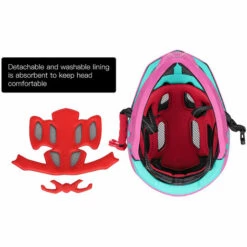 TOMSHOO Casque Intégral De Vélo Pour Enfant Sécurité Pour Enfants Casque De Patin à Roulettes Casque De Sport Garde-tête Avec Feu Arrière Et Menton Détachable - Rose 10 TOMSHOO Casque Intégral De Vélo Pour Enfant Sécurité Pour Enfants Casque De Patin à Roulettes Casque De Sport Garde-tête Avec Feu Arrière Et Menton Détachable - Rose -Protection auditive et tête Soldes 2022 61129294 4