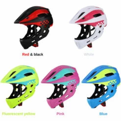 TOMSHOO Casque Intégral De Vélo Pour Enfant Sécurité Pour Enfants Casque De Patin à Roulettes Casque De Sport Garde-tête Avec Feu Arrière Et Menton Détachable - Rose 11 TOMSHOO Casque Intégral De Vélo Pour Enfant Sécurité Pour Enfants Casque De Patin à Roulettes Casque De Sport Garde-tête Avec Feu Arrière Et Menton Détachable - Rose -Protection auditive et tête Soldes 2022 61129294 5