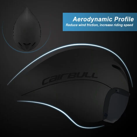 CAIRBULL Casque Aéro Léger Cyclisme Triathlon VTT Vélo De Route Casque De Vélo - Le Noir - Le Noir 5 CAIRBULL Casque Aéro Léger Cyclisme Triathlon VTT Vélo De Route Casque De Vélo - Le Noir - Le Noir – Image 3