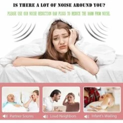 CADEAUX Bouchons D'oreille - Bouchons D'oreille Antibruit, Protection Auditive Réutilisable Ultra Douce En Silicone Souple Pour La Recherche Sur Le Sommeil, La Sensibilité Au Bruit Et Le Vol - 6 Cache-oreilles S/M/L -Protection auditive et tête Soldes 2022 61205926 3