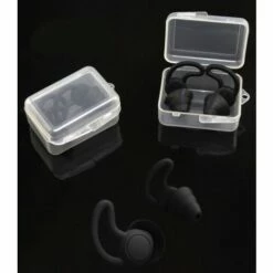 HANBING 2 Pièces Boîte De Couleur Noire Bouchons D'oreille Apprentissage Anti-bruit Bouchons D'oreille En Silicone Antibruit Bouchons D'oreille -Protection auditive et tête Soldes 2022 61254025 4