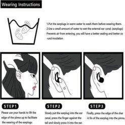 NAXUNNN Bouchons D'Oreille Pour Dormir,Bouchon D'oreille Anti Bruit En Silicone,Bouchon Doux D'oreille Imperméables ,Protection Auditive Bouchons D'Oreille,pour Ronfler,Voyager,Étudier(Noire) 10 NAXUNNN Bouchons D'Oreille Pour Dormir,Bouchon D'oreille Anti Bruit En Silicone,Bouchon Doux D'oreille Imperméables ,Protection Auditive Bouchons D'Oreille,pour Ronfler,Voyager,Étudier(Noire) -Protection auditive et tête Soldes 2022 61254917 4