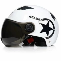 DECKON Moteur électrique Voiture Casque Scooter Vélo Visage Ouvert Demi Casquette De Baseball Anti-uv Sécurité Casque VéloPink -Protection auditive et tête Soldes 2022 61256048 5