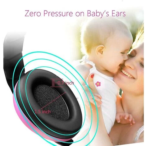 DONTODENT Casque Antibruit De Protection D'oreille De Bébé Pour Bébés Rosered 4 DONTODENT Casque Antibruit De Protection D'oreille De Bébé Pour Bébés Rosered – Image 2