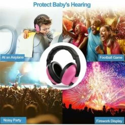 DONTODENT Casque Antibruit De Protection D'oreille De Bébé Pour Bébés Rosered 10 DONTODENT Casque Antibruit De Protection D'oreille De Bébé Pour Bébés Rosered -Protection auditive et tête Soldes 2022 61275205 4