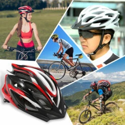 LIXADA 25 évents Ultralégers Entièrement Moulés EPS Sports De Plein Air Vtt/route Cyclisme VTT Vélo Réglable Casque De Patinage - Blanc -Protection auditive et tête Soldes 2022 61332551 4