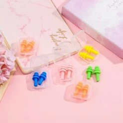 SLI-RES 5 Paires Nageur Bouchons D'Oreille, Bouchons Imperméables En Silicone Réutilisables, Bouchons D'oreilles Mixte Adulte, Pour Piscine, Mer, Bain, Sports Aquatiques 3*0.5cm (Orange, Bleu, Vert, Jaune, Rose),Lilaris 9 SLI-RES 5 Paires Nageur Bouchons D'Oreille, Bouchons Imperméables En Silicone Réutilisables, Bouchons D'oreilles Mixte Adulte, Pour Piscine, Mer, Bain, Sports Aquatiques 3*0.5cm (Orange, Bleu, Vert, Jaune, Rose),Lilaris -Protection auditive et tête Soldes 2022 63680625 3