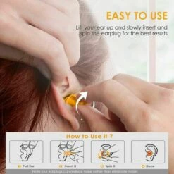 MINKUROW Quiet Bouchons D’Oreilles Anti-Bruit,Bouchons D'Oreille Pour Dormir,Dormir Bouchon D'oreille,Protection Auditive Bouchons D'Oreille,Bouchons D'oreilles,Bouchon D'oreille De Nager Imperméable-10 Paires -Protection auditive et tête Soldes 2022 63693750 3