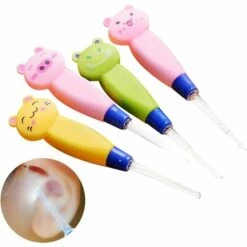 PERLE RARE 4 PCS Cuillère De Nettoyant Oreille Lumineux, Cure Oreille, Cuillère De Nettoyage De Nettoyage Avec Lumière Cuillère Creuser Outil De Soins De L'oreille Pour Enfant Adulte