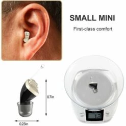 PERLE RARE Amplificateur Auditif Numérique Haut De Gamme - Invisible In Canal (CIC) Mini Sound Enhancer Set - Noir, Paire Oreille Droite Et Gauche 9 PERLE RARE Amplificateur Auditif Numérique Haut De Gamme - Invisible In Canal (CIC) Mini Sound Enhancer Set - Noir, Paire Oreille Droite Et Gauche -Protection auditive et tête Soldes 2022 63732903 3