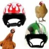 PERLE RARE Casque De Poulet Casque Pour Animaux De Compagnie Mini Casque Animaux Jouet De Casque En Pour La TêTe De L'Animal Pour Petit Poulet Et Canard 2 PièCes -Protection auditive et tête Soldes 2022 63733987 1
