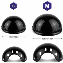 PERLE RARE Casque De Chien Casque De Moto Pour Animaux De Compagnie Casquette De Sécurité Pour Vélo Cyclisme Casques De Chien Pour Motos Pour Vélo Petite Taille -Protection auditive et tête Soldes 2022 63734124 4