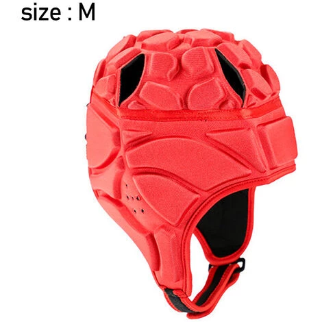 JUNJUN-Casque De Rugby Soft Shell Headgear Pour Football Hockey Rugby Roller SkatingRedM 4 JUNJUN-Casque De Rugby Soft Shell Headgear Pour Football Hockey Rugby Roller SkatingRedM – Image 2