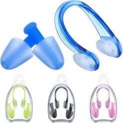 PERLE RARE 4 Pièces Pince-Nez Pour Natation Et Kits De Bouchons D'oreille Pour Natation Pour Adultes Et Enfants, 4 Couleurs -Protection auditive et tête Soldes 2022 63825056 3