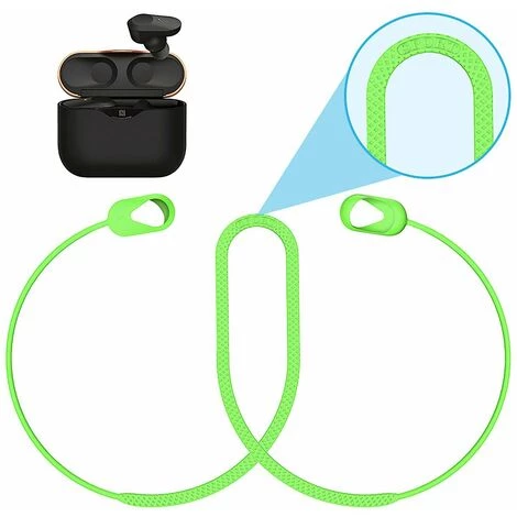 ILOVEMILAN Sangle Anti-perte Pour écouteurs Cou En Silicone Pratique Autour De La Sangle D'oreillette Compatible Bluetooth Compatible Sony Wf-1000xm3 (vert) 4 ILOVEMILAN Sangle Anti-perte Pour écouteurs Cou En Silicone Pratique Autour De La Sangle D'oreillette Compatible Bluetooth Compatible Sony Wf-1000xm3 (vert) – Image 2