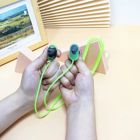 ILOVEMILAN Sangle Anti-perte Pour écouteurs Cou En Silicone Pratique Autour De La Sangle D'oreillette Compatible Bluetooth Compatible Sony Wf-1000xm3 (vert) 6 ILOVEMILAN Sangle Anti-perte Pour écouteurs Cou En Silicone Pratique Autour De La Sangle D'oreillette Compatible Bluetooth Compatible Sony Wf-1000xm3 (vert) – Image 4