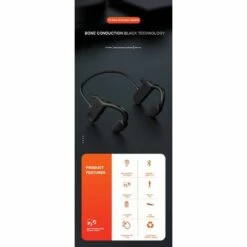 CADEAUX Casque Sans Fil à Conduction Osseuse Bluetooth 5.2 Casque De Sport à Oreille Ouverte Résistant à La Transpiration Pour La Course, Le Vélo, La Randonnée (Blanc) -Protection auditive et tête Soldes 2022 63977737 2