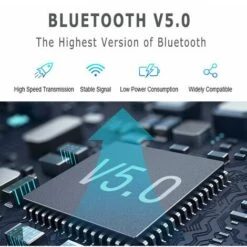 CADEAUX TWS Écouteurs Bluetooth Sans Fil Casque Stéréo Mini Écouteurs Pour Xiaomi IPhone Huawei Samsung (Noir) -Protection auditive et tête Soldes 2022 63977838 4