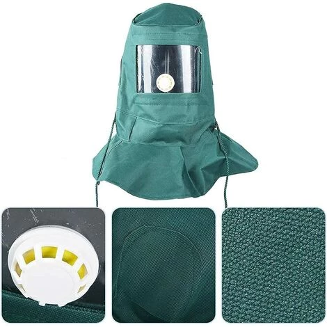 CARILLONSàVENT Anti Casque Anti-poussière,Carivent Outil De Protection Anti-poussière Anti-vent Pour Le Travail(1 Pièce, Vert) 4 CARILLONSàVENT Anti Casque Anti-poussière,Carivent Outil De Protection Anti-poussière Anti-vent Pour Le Travail(1 Pièce, Vert) – Image 2