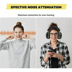 EAUDACè Cache-oreilles De Protection Auditive Bluetooth 5.0 Avec Suppression Du Bruit Et Contrôle Vocal Sur La Tête Pour Tir Et Tondre, Defult, Par Défaut -Protection auditive et tête Soldes 2022 64169704 5
