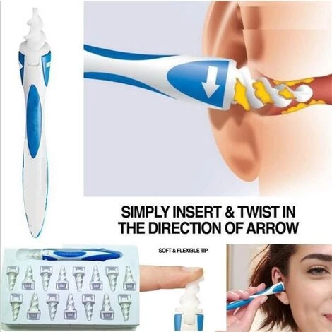 ZOLGINAH Tvidler Nettoyant Oreille,Cire D'oreille Remover - Spiral Ear Cleaner - Outil Pour Enlever La Cire D'oreille. 3 ZOLGINAH Tvidler Nettoyant Oreille,Cire D'oreille Remover - Spiral Ear Cleaner - Outil Pour Enlever La Cire D'oreille.