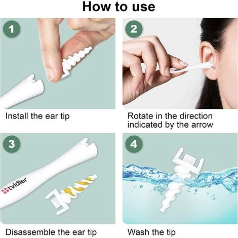 ZOLGINAH Tvidler Nettoyant Oreille,Cire D'oreille Remover - Spiral Ear Cleaner - Outil Pour Enlever La Cire D'oreille. 6 ZOLGINAH Tvidler Nettoyant Oreille,Cire D'oreille Remover - Spiral Ear Cleaner - Outil Pour Enlever La Cire D'oreille. – Image 4