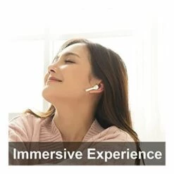 CADEAUX Écouteurs Bluetooth Sans Fil, Sans Fil Stéréo Oreillette Bluetooth, Contrôle Tactile, 24 Heures Durée De Lecture,Charge Rapide, Intégrés HD Mic, Automatique Pour IOS IPhone Android Samsung Huawei -Protection auditive et tête Soldes 2022 64219356 4