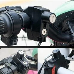 BF Serrure De Casque De Moto Antivol, Serrure De Sécurité De Casque Inviolable Pour Vélo De Rue De Scooter De Moto -Protection auditive et tête Soldes 2022 64387725 5