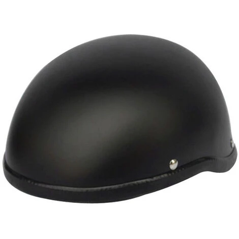 LIFCAUSAL Demi-casque De Moto De Style Rétro ABS + Capuchon En Plastique De Coton - Noir Muet Pour Motard Motard Ridder (taille Unique) Universel Lavable Noir 5 LIFCAUSAL Demi-casque De Moto De Style Rétro ABS + Capuchon En Plastique De Coton - Noir Muet Pour Motard Motard Ridder (taille Unique) Universel Lavable Noir – Image 3
