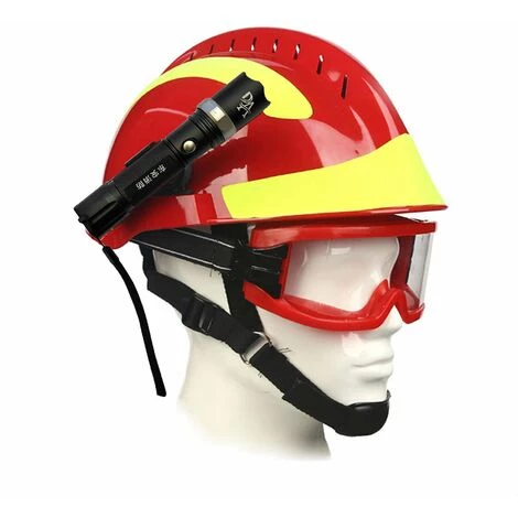 LIFCAUSAL Casque De Sauvetage D'urgence F2 Casques De Sécurité Pour Pompiers Casque De Protection Contre Les Incendies Sur Le Lieu De Travail Avec Lampe Frontale Et Lunettes De Protection Casque Résistant à La Chaleur Anti-impact Rouge 3 LIFCAUSAL Casque De Sauvetage D'urgence F2 Casques De Sécurité Pour Pompiers Casque De Protection Contre Les Incendies Sur Le Lieu De Travail Avec Lampe Frontale Et Lunettes De Protection Casque Résistant à La Chaleur Anti-impact Rouge